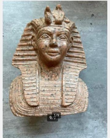 Korting Zwaar stenen Toetanchamon Farao beeld 2590 gram beschikbaar voor biedingen