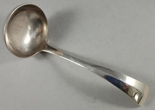 Zilveren Juslepel Haags lofje massief 835 zilver, Antiek en Kunst, Antiek | Goud en Zilver, Zilver, Ophalen of Verzenden