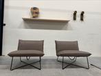 2 Nieuw Jess Design Earl Fauteuil Grijs leer Design stoel, Huis en Inrichting, Fauteuils, Nieuw, Ophalen of Verzenden, Jess, Leer