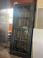 2 glazen schuifdeuren binnenhuis, Doe-het-zelf en Verbouw, Deuren en Horren, Ophalen, Gebruikt, 80 tot 100 cm, 215 cm of meer