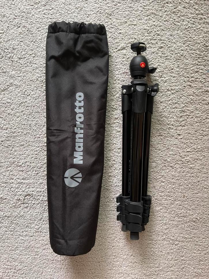 Manfrotto Compact Light - Statief, Audio, Tv en Foto, Fotografie | Statieven en Balhoofden, Zo goed als nieuw, Driepoot, Minder dan 150 cm