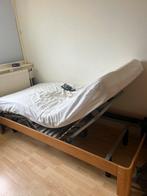 Elektrisch Verstelbaar Bed met Afstandsbediening, Ophalen, 90 cm, Eenpersoons, Bruin