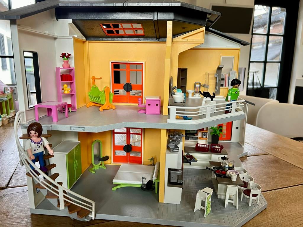 Playmobil City Life Modern Huis Compleet Ingericht, Ophalen of Verzenden, Zo goed als nieuw, Complete set