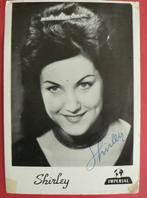 Ansichtkaart met originele handtekening SHIRLEY Zwerus (1959, Verzamelen, Muziek, Artiesten en Beroemdheden, Ophalen of Verzenden