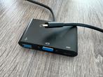 3-IN-1 ADAPTER USB C -> VGA, USB A en USB C POWER DELIVERY, Ophalen of Verzenden, Zo goed als nieuw