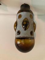 Vintage handgeblazen glazen lamp brutalist, Ophalen of Verzenden, Gebruikt, Glas, Minder dan 50 cm
