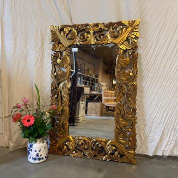 Barok Spiegel - houten lijst - 150 x 100 cm - TTM Wonen beschikbaar voor biedingen