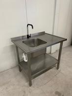 Horeca rvs spoeltafel wastafel aanrecht keukenblok spoelbak, Huis en Inrichting, Keuken | Keukenelementen, Ophalen of Verzenden