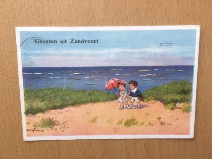 Zandvoort - 1923 - Groeten (kinderkaart), Verzamelen, Ansichtkaarten | Nederland, Gelopen, Noord-Holland, 1920 tot 1940, Verzenden