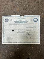 Harley davidson knucklehead 1940 FL USA title, Ophalen of Verzenden