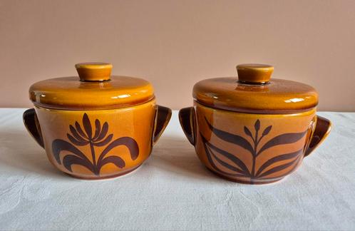 vintage potjes met deksel, Antiek en Kunst, Antiek | Schalen, Ophalen of Verzenden