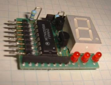 HDSP-5551 LED-display met 7 segmenten + MC74HC595AN beschikbaar voor biedingen