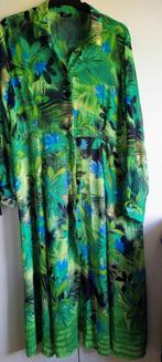 Lange jurk met groen bladmotief, maat 48, merk Yest, Ophalen of Verzenden, Zo goed als nieuw, Maat 46/48 (XL) of groter, Groen