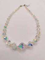 Vintage ketting Aurora Borealis kristal oplopend jaren 60, Ophalen of Verzenden, Zo goed als nieuw, Overige materialen