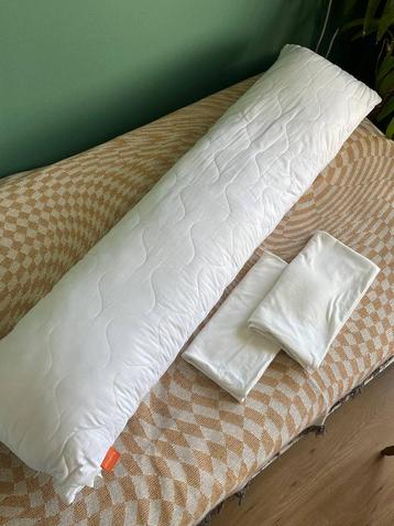 Bolster / Side Sleeper Pillow + 2 Sheets beschikbaar voor biedingen