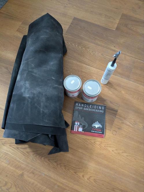 EPDM Dakbedekking Set + Lijm & Sealant, Doe-het-zelf en Verbouw, Dakpannen en Dakbedekking, Zo goed als nieuw, Overige materialen