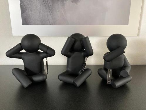 J-Line P'tit Maurice Zittend Horen-Zien-Zwijgen zwart Nieuw!, Huis en Inrichting, Woonaccessoires | Overige, Nieuw, Ophalen of Verzenden