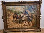 Prachtige grote schilderij, Antiek en Kunst, Kunst | Schilderijen | Klassiek, Ophalen