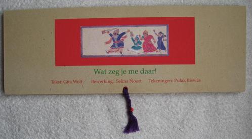 Wat zeg je me daar! (harmonicaboek) Gita Wolf & Selma Noort, Boeken, Sprookjes en Fabels, Zo goed als nieuw, Ophalen of Verzenden