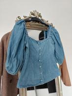 Zara katoenen spijker blouse maat 34 / 36, Kleding | Dames, Blouses en Tunieken, Zara, Zo goed als nieuw, Maat 34 (XS) of kleiner