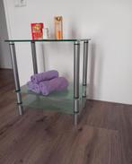 Glazen kastje bijzettafel 66/38/60 > Ehv5655, Ophalen, Zo goed als nieuw, Glas