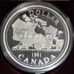 Canada - Silver Dollar 1981 in Proof, Verzenden, Noord-Amerika, Losse munt, Zilver