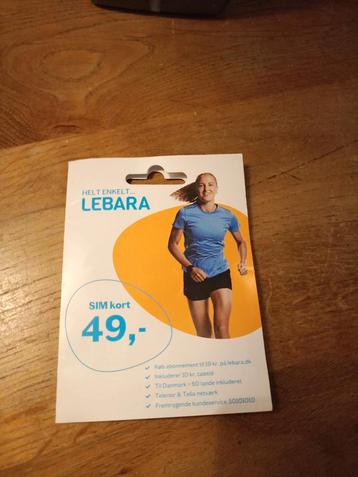 Deense Lebara simkaart nano formaat beschikbaar voor biedingen