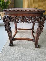 Chinese antieke bijzettafel met marmerblad, Ophalen