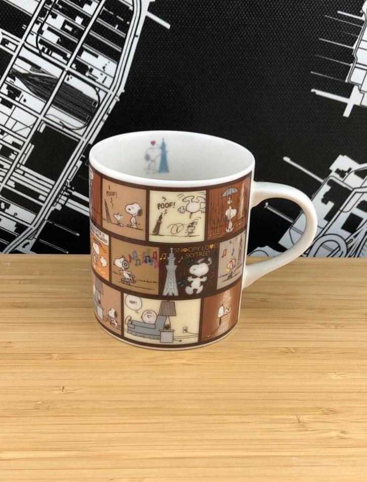 NIEUW Exclusieve Snoopy Loves Tokyo Skytree Mok Beker Beker, Verzamelen, Disney, Nieuw, Servies, Overige figuren, Ophalen of Verzenden