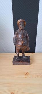 Houten Beeldje Man met Hoed, Ophalen of Verzenden