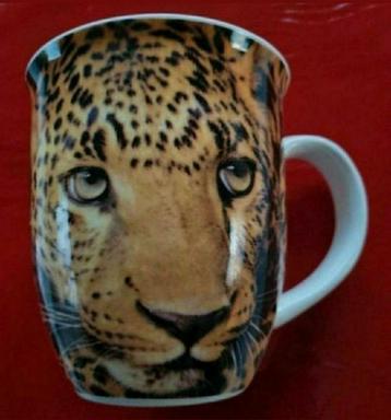 Extra grote thee koffie mok beker tijger afbeelding beschikbaar voor biedingen