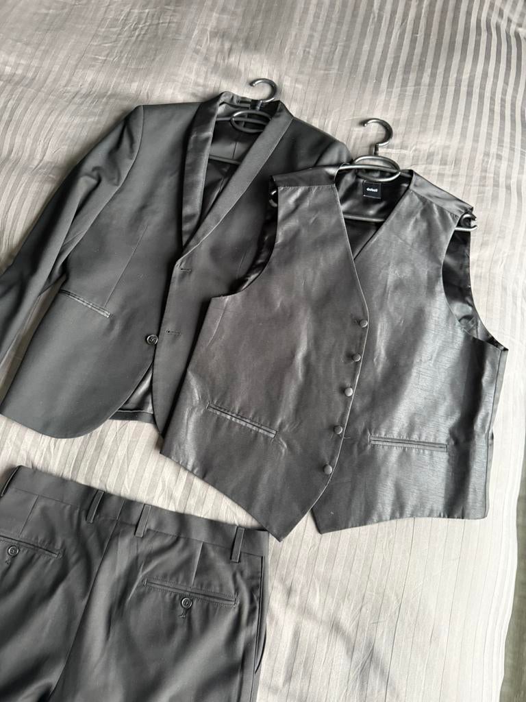 Colbert broek en jasje maat M, Ophalen of Verzenden, Zo goed als nieuw, Zwart