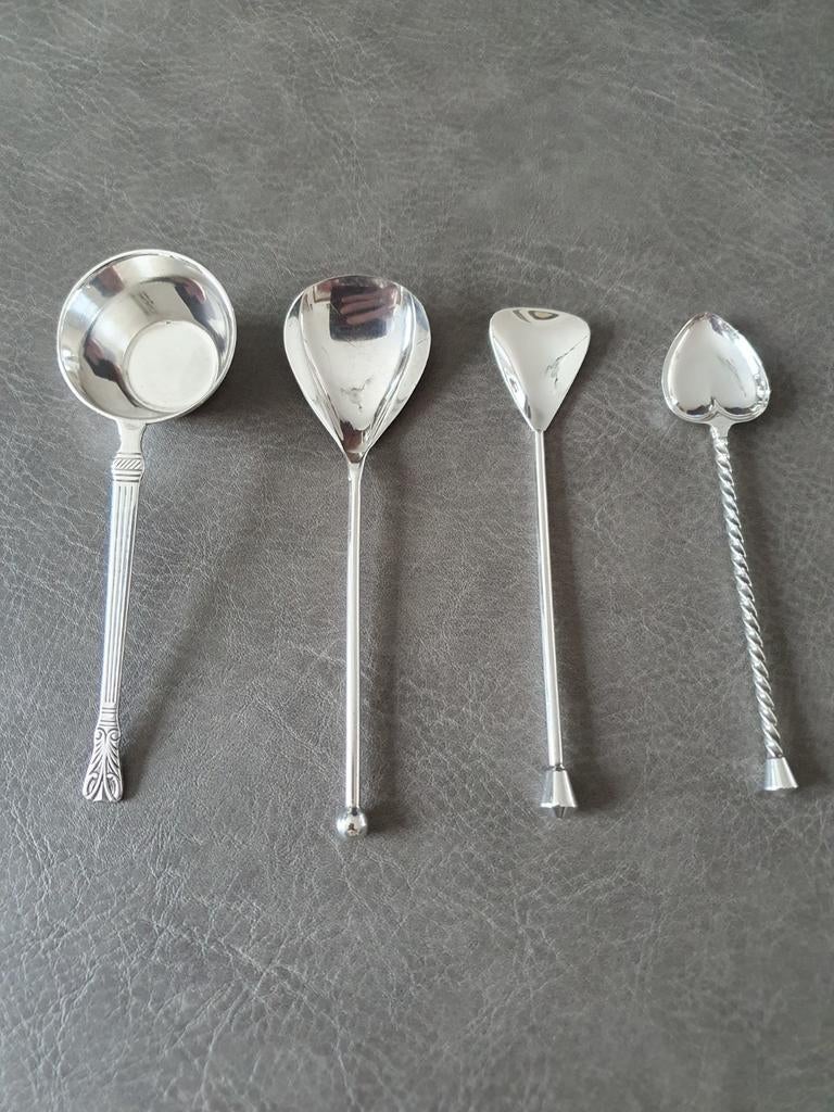 Verzilverde suikerschep, maatschep, Ophalen, Zilver