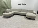 GRATIS LEVERING Z.G.A.N beige u-bank 365x225 Gereinigd, Ophalen of Verzenden, Zo goed als nieuw, 150 cm of meer, Stof