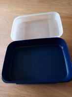 Tupperware serveerschaal met deksel, Ophalen of Verzenden, Gebruikt, Blauw, Schaal