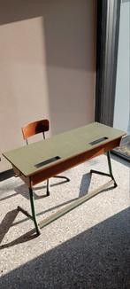 Orgineel school tafeltje en stoel van vroeger, Kinderen en Baby's, Kinderkamer | Tafels en Stoelen, Ophalen, Gebruikt, Tafel(s)