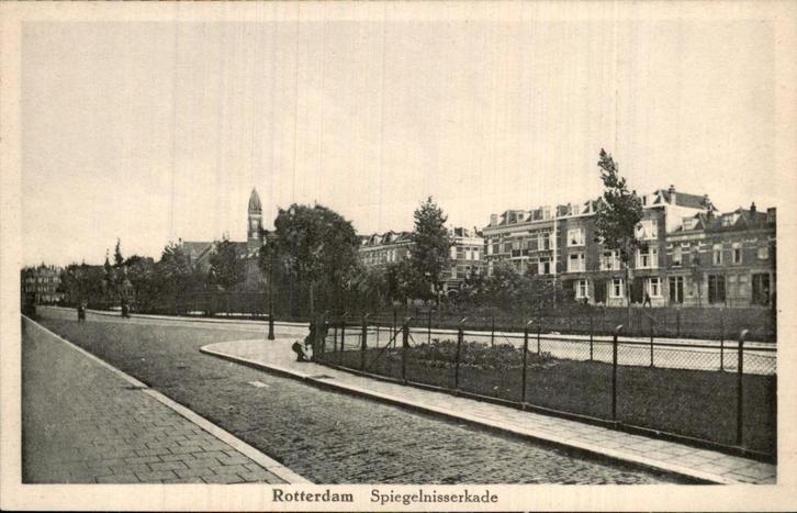 Rotterdam - Spangen - Spiegelnisserkade, Verzamelen, Ansichtkaarten | Nederland, Ongelopen, Zuid-Holland, Voor 1920, Ophalen of Verzenden