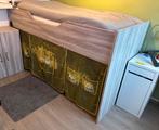 Hoogslaper met kastje en bureau, Ophalen, 85 tot 100 cm, Zo goed als nieuw, Matras