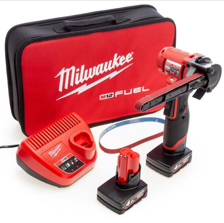 Milwaukee bandvijl (GEVRAAGD), Doe-het-zelf en Verbouw, Gereedschap | Schuurmachines, Zo goed als nieuw, Overige typen, 1200 watt of meer