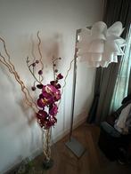 Vloerlamp silver and white h=170 cm, Ophalen, Zo goed als nieuw, 150 tot 200 cm