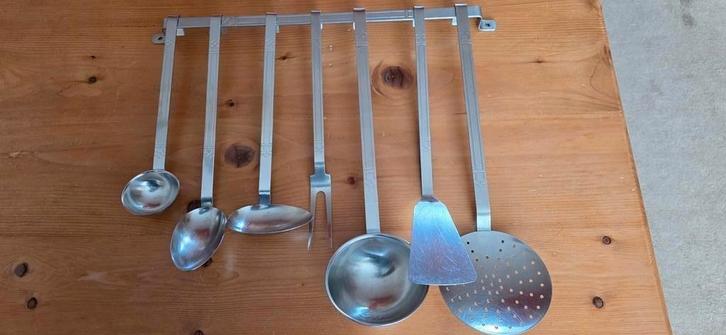GERO ZILMETA  LEPELREK - 7 DELIG - NOSTALGISCH, Huis en Inrichting, Keuken | Bestek, Zo goed als nieuw, Rvs of Chroom, Ophalen of Verzenden