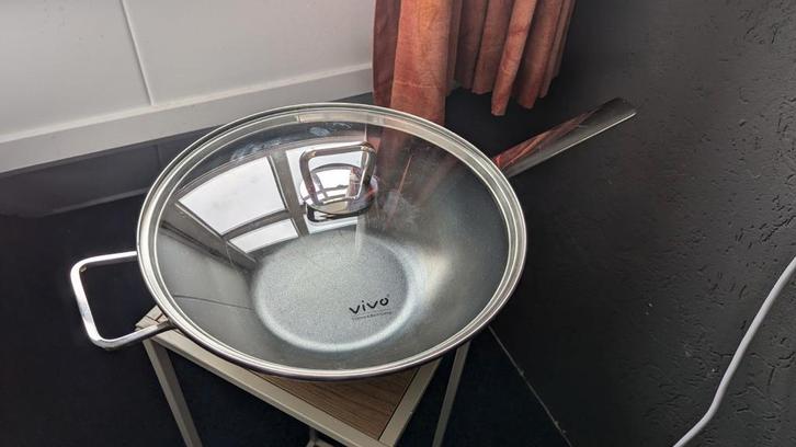 Hele mooie grote Villeroy & Boch hapjespan, Huis en Inrichting, Keuken | Potten en Pannen, Zo goed als nieuw, Overige typen, Rvs