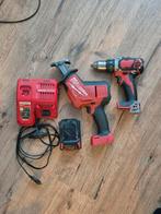 Milwaukee M18 Hackzall Slagboormachine, Ophalen of Verzenden, Gebruikt, Overige schalen