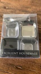 Nieiwe tapas bakjes met lepel en vorkjes, Ophalen, Nieuw, 25 tot 50 cm, Minder dan 100 cm