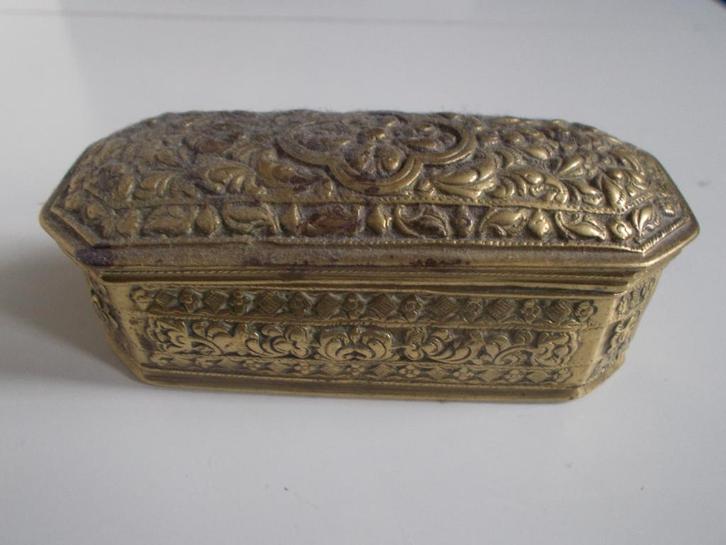 Indonesië, Koperen Betelnotendoosje Collectie Crince Le Roy., Antiek en Kunst, Antiek | Koper en Brons, Koper, Ophalen
