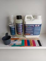 Resin Art epoxy van Pourpoxy met pigmenten e.d., Hobby en Vrije tijd, Ophalen of Verzenden, Gebruikt