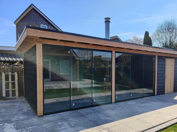 Glazen Schuifdeur Systemen voor Terrasoverkapping en Veranda, Tuin en Terras, Overige Tuin en Terras, Nieuw, Ophalen of Verzenden