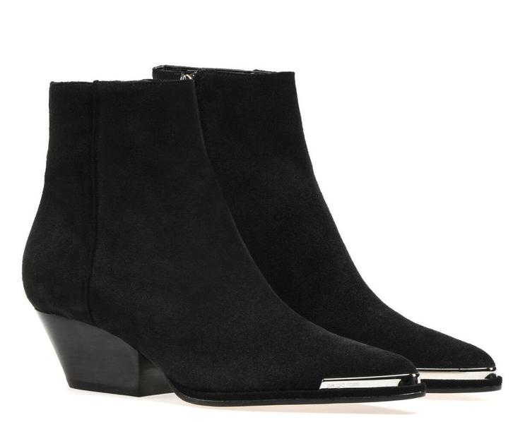 SERGIO ROSSI CARLA SUÈDE ENKELLAARSJES, 39,(NEW €985)💖💖💖, Kleding | Dames, Schoenen, Zo goed als nieuw, Lage of Enkellaarzen