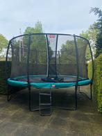 Berg Champion 430 trampoline met net, trapje en afdekhoes, Ophalen of Verzenden, Zo goed als nieuw