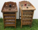 twee zeldzame jeu de grenouilles pudebakken hondekop, Antiek en Kunst, Ophalen